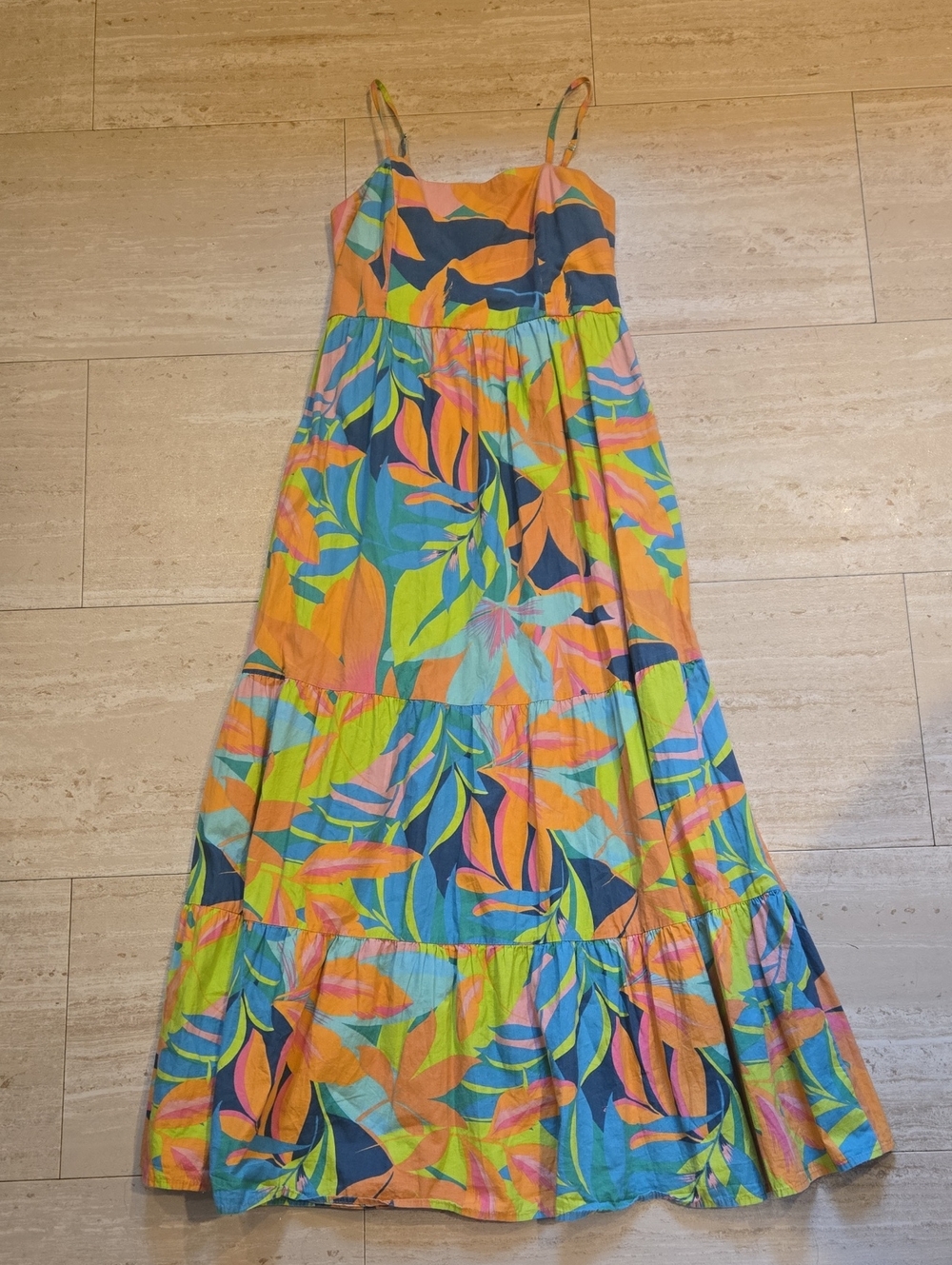 Sincerely Jules Tropical Floral Print Maxi Dress
